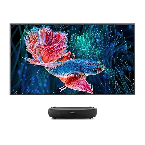 Hisense 100L9HD Trichroma Laser TV - 120" ALR Fresnel Bildschirm, beeindruckende Farben und gestochen scharfe Bilder für ein Kinoerlebnis zu Hause
