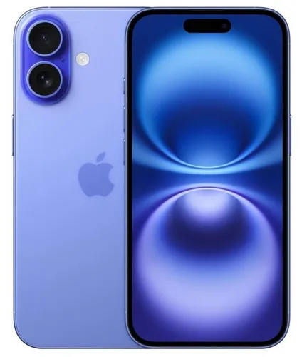 Apple iPhone 16 128GB Ultramarin - Blau, revolutionäre Kamera mit 48 MP Fusion und A18 Chip für perfekte Fotos und Videos