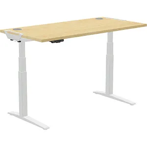 Fellowes Levado Elektrisch Höhenverstellbar Sitz-Stehschreibtisch - Flexibler Schreibtisch für ergonomisches Arbeiten, einfach in der Höhe verstellbar für optimalen Komfort im Büro oder Homeoffice.