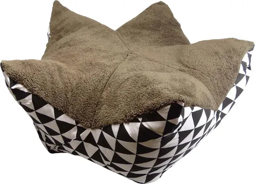 Flauschig, weiches, kuschliges Hundebett, waschbar, butterweich, Knospen Prinzip, Supersoft Effekt - Größe M 65x30cm