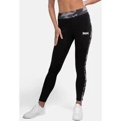 Lonsdale Frauen Leggings DORRERY - Damen Hosen mit stylischer Camouflage-Optik und kontrastierendem Lonsdale Logo, ideal für Fitness und Freizeit.