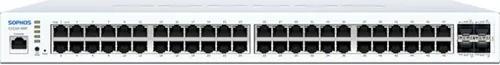 SOPHOS CS110-48P Switch - Managed Switch mit 48 PoE+ Ports und 4 SFP+ Anschlüssen, ideal für leistungsstarke Netzwerkinfrastrukturen in Unternehmen.