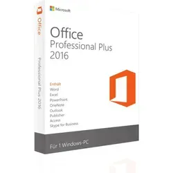 Microsoft Office 2016 Professional | Vollversion - 1PC