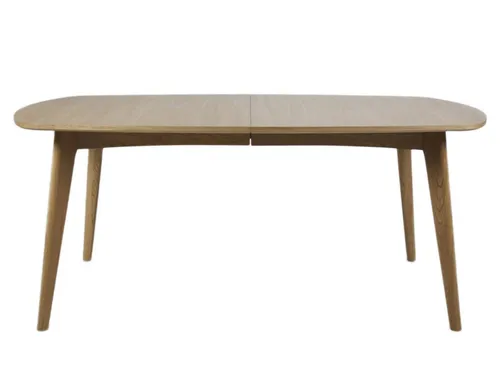 AC Design Furniture Esstisch Monika, 270x102 cm, MDF, Braun - Eleganter Esszimmertisch mit Tischplatte aus hochwertigem MDF und Echtholzfurnier, ideal für gesellige Runden. Ansteckplatte Colonna optional erhältlich.