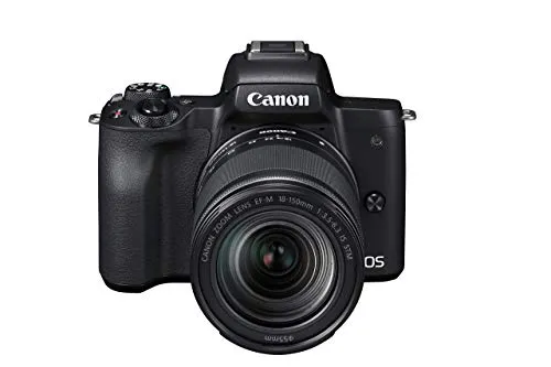 Canon EOS M50 Systemkamera spiegellos - mit Objektiv EF-M 18-150mm IS STM (24,1 MP, dreh- u. schwenkbares 7,5cm (3 Zoll) Touchscreen-LCD Display, Digic 8, 4K Video, OLED EVF, WLAN, Bluetooth), schwarz