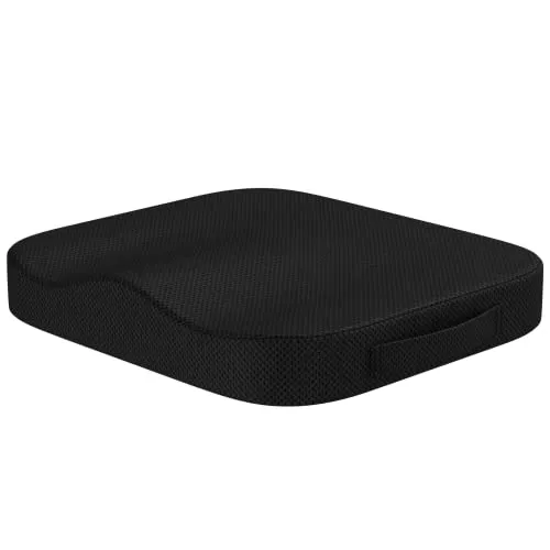 bonmedico Sitzkissen orthopädisch - Ergonomisches Memory Foam Kissen für gesunde Körperhaltung - Rücken- & Sitzkissen, fördert ergonomisches Sitzen und entlastet bei längerem Sitzen – ideal für Büro, Auto oder Rollstuhl.