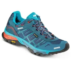 Meindl Finale GTX Herren Outdoorschuh in Petrol Rot - Wanderschuhe für Herren, ideal für anspruchsvolle Wanderungen, mit wasserdichter GTX-Technologie und robustem Obermaterial für optimalen Halt.