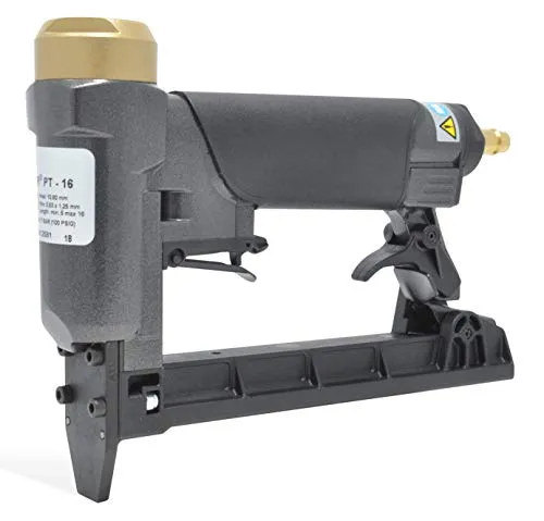 REGUR PT 16 Pneumatischer Tacker - Der REGUR PT 16 Pneumatische Tacker bietet präzises Arbeiten ohne Rückschläge. Ideal für Fugen und Rillen, sorgt er für eine effektive Befestigung mit hochwertigen Heftklammern.