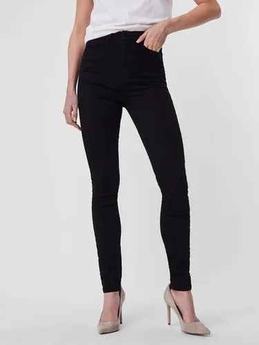 VERO MODA VMSANDRA Super High Rise Skinny Jeans - Stylische Skinny Jeans mit super hohem Bund für eine perfekte Silhouette, gefertigt aus hochwertigem Baumwoll-Elasthan-Mix für optimalen Tragekomfort.