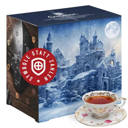 Corasol Escape & Tee Adventskalender: Rätsel-Triller für Erwachsene - Adventskalender mit Speisen & Getränken, erleben Sie 24 spannende Rätsel und genießen Sie jeden Tag hochwertigen Tee als Belohnung.