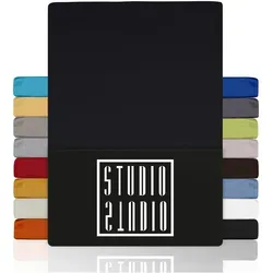 STUDIO Basic Spannbettlaken 180x200cm – Öko-Tex zertifiziert & bügelfrei - Spannbetttuch aus 100% gekämmter Baumwolle, ideal für Allergiker – hautfreundlich, atmungsaktiv und perfekt für Matratzen von 15-25 cm.