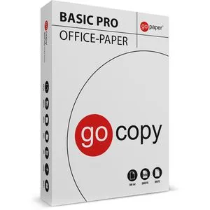 Go-Paper Kopierpapier Go Copy Basic Pro, A4, 70g/m² - Papier für Drucker & Kopierer, umweltfreundlich und ideal für interne Korrespondenz, 500 Blatt, hohe Opazität und Weißegrad für beste Druckqualität.
