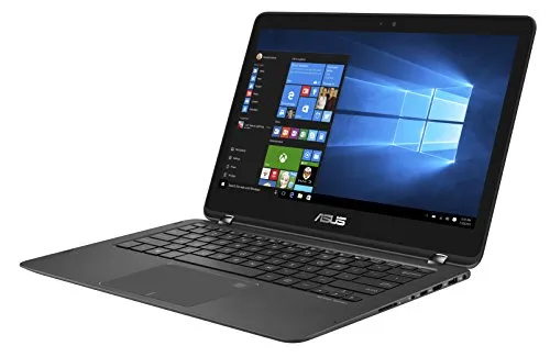 Asus Zenbook Flip UX360UAK-DQ257T 33,8 cm (13,3 Zoll QHD Touch) Laptop (Intel Core i7-7500U, 8GB RAM, 256GB SSD, Intel HD, Win 10) schwarz