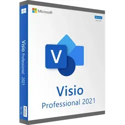 Microsoft Visio 2021 Professional Vollversion - Professionelle Diagramme erstellen mit Microsoft Visio 2021. Nutzen Sie Vorlagen, Echtzeit-Zusammenarbeit und Datenvisualisierung für effiziente Teamarbeit und klare Kommunikation.