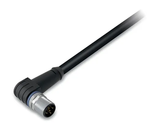 WAGO 756-5312/050-050 Sensor-Aktor-Steckverbinder - 5-poliger M12 Stecker, gewinkelt, 5 m lang, ideal für zuverlässige Verbindungen in der Sensor-Aktor-Verbindungstechnik.