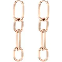 Liebeskind Berlin Ohrhänger LJ-0922-E-55 IP Roségold - Ohrringe für Damen aus hochwertigem Edelstahl in IP Roségold, 5,5 cm lang, mit Klappverschluss. Zeitloses Design, ideal zum Kombinieren und als Geschenk für jeden Anlass.