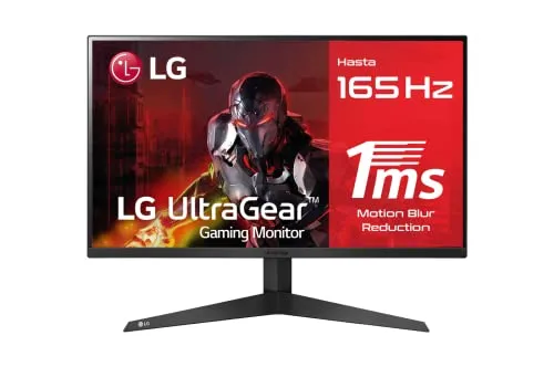 LG Ultragear 24GQ50F-B - 23,8" Full HD Gaming Monitor, 165Hz und FreeSync Premium für ruckelfreies Gaming