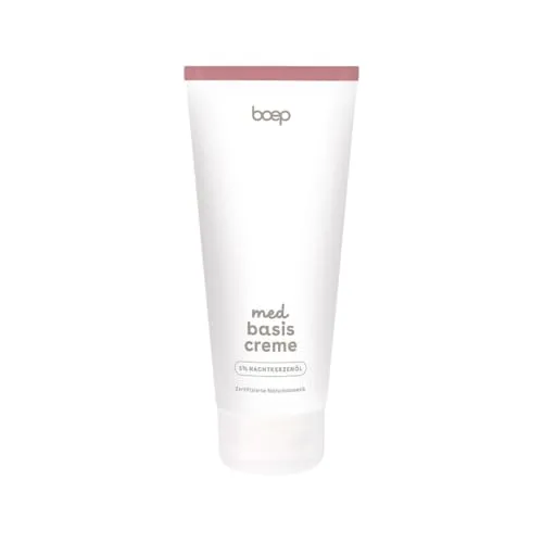 boep med Basiscreme | Basispflege für Problemhaut wie Neurodermitis oder Rosacea | Sehr trockene oder juckende Haut | Zertifizierte Naturkosmetik (200ml)