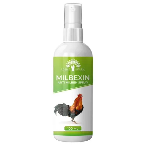 Adema Natural® Milbexin - Effektives Mittel gegen Milben für Geflügel & Vögel - 100ml - Tiergesundheit: Milbexin bekämpft zuverlässig Milben, Läuse und Flöhe bei Geflügel und Vögeln. Schnelle Wirkung und einfache Anwendung ohne chemische Belastung für das Wohlbefinden Ihrer Tiere.