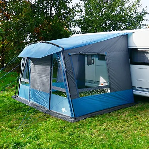 your GEAR Wohnwagenvorzelt Malibu 350 - Wasserdichtes Reisevorzelt für Wohnwagen