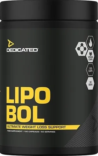Dedicated Nutrition Lipo-Bol 100 Kapseln - Nahrungsergänzungsmittel in praktischer Kapselform, mit ausgewählten Inhaltsstoffen zur Unterstützung der täglichen Ernährung. Ideal für eine einfache Integration in Ihren Alltag.
