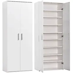 Procontour Schuhschrank Clara - Bestseller mit 22 Schuhen Kapazität - Bürostühle: Stilvoller Schuhschrank mit 2 Drehtüren und 8 variabel verstellbaren Einlegeböden, ideal für platzsparende Aufbewahrung.
