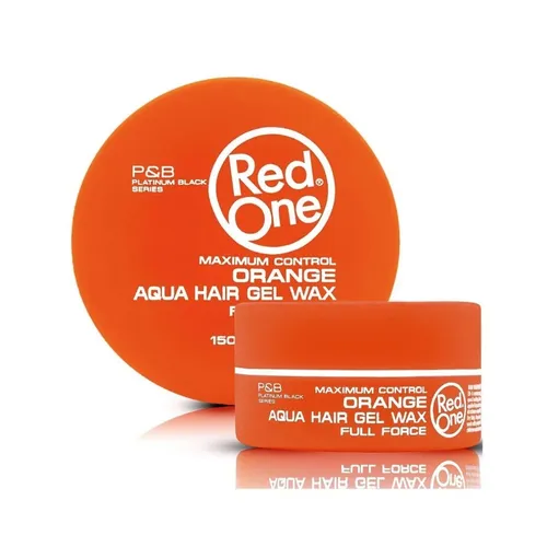 Red One Aqua Hair Gel Wax - Orange 150ml