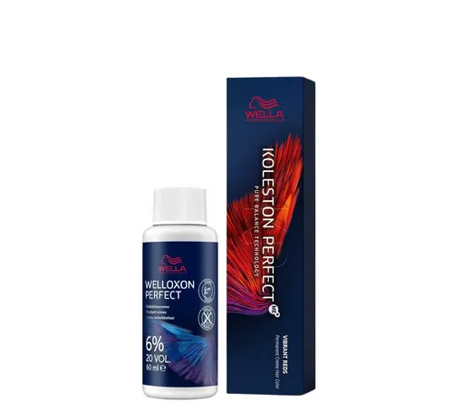 Wella Professionals Haarfarbe Koleston Vibrant Reds 60 ml + Welloxon Perfect 6% 60 ml