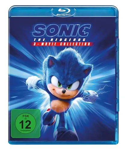 Sonic the Hedgehog - 1+2+3-Movie Collection Blu-ray - 3-Movie Collection der beliebten Sonic-Reihe, inklusive deutscher Originalversion, ideal für Fans und Sammler, Veröffentlichung am 20.11.2025.
