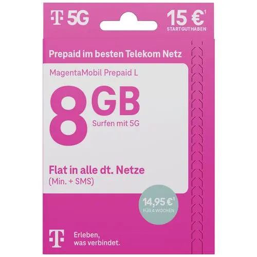 Telekom Magenta Mobil L Prepaid-Karte ohne Vertragsbindung