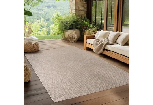 Ayyildiz Teppiche Outdoorteppich IBIZA 1901, rechteckig, Höhe: 5 mm, Läufer, In und Outdoor, Sisaloptik, Wohnzimmer, Aussenbereich