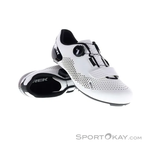 Trek Circuit Herren Rennradschuhe Weiß 48 - Die Trek Circuit Herren Rennradschuhe bieten optimalen Komfort und hohe Effizienz. Mit BOA Fit System und steifer Sohle sind sie ideal für lange Strecken und schnelles Training. Die atmungsaktiven Materialien sorgen für ein angenehmes Tragegefühl.