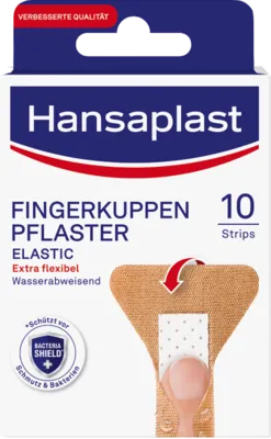 Hansaplast Elastic Fingerkuppen Pflasterstrips - Arzneimittel für kleine Verletzungen, elastisch und luftdurchlässig – ideal für Finger und sorgt für sicheren Halt.