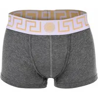 Versace Topeka Boxershort - Elegante Herrenunterwäsche - Hochwertige einfarbige Boxershorts von VERSACE mit Greca-Muster und Medusa-Motiv am elastischen Bund. Stilvoll und bequem für jeden Tag.