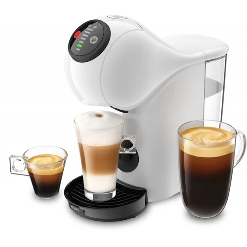 Krups Kapsel Kaffeemaschine Dolce Gusto Genio S Weiß 1500W 15bar - Kaffeepad- & Kapselmaschinen mit 15 bar Druck für perfekten Kaffeegenuss, automatische Abschaltung und abnehmbarer Wasserbehälter für einfache Handhabung.