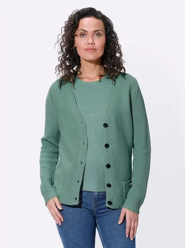 Witt Strickjacke Twinset, jade - Cardigan aus 100% Baumwolle, maschinenwaschbar und perfekt für jeden Anlass, Länge ca. 62 cm für einen eleganten Look.