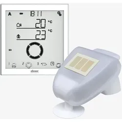 Elsner 10150 Solexa II-Set, Funk-Steuerung mit Wetterstation - Smart Home System zur automatischen Steuerung von Jalousien, Markisen und Fenstern basierend auf Wetterbedingungen, Innentemperatur und Helligkeit.