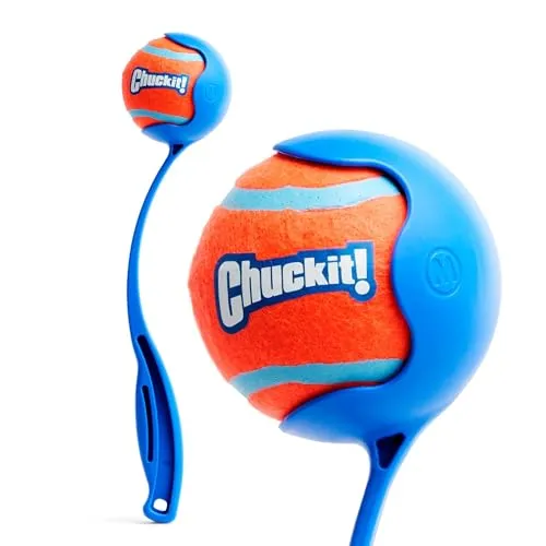 Chuckit Kauspielzeug Sport Ball Launcher M 30 cm - Praktischer Ballwerfer für Hunde, ermöglicht einfaches und längeres Spielen im Freien, fördert die Aktivität und den Spaß beim Spielen.