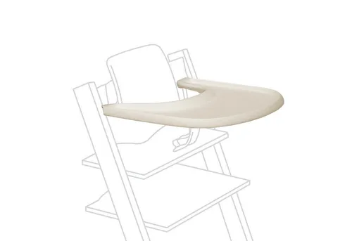 Stokke Tray, Vanilla White - Hochstuhl Zubehör für Tripp Trapp - Hochstuhl Zubehör für Tripp Trapp, verwandelt den Stuhl in einen freistehenden Hochstuhl und ist leicht zu reinigen dank BPA-freiem Kunststoff.