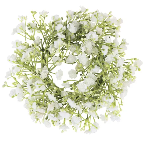 Schleierkraut Kranz Klein Blumenkranz Deko Ø18cm Künstlich