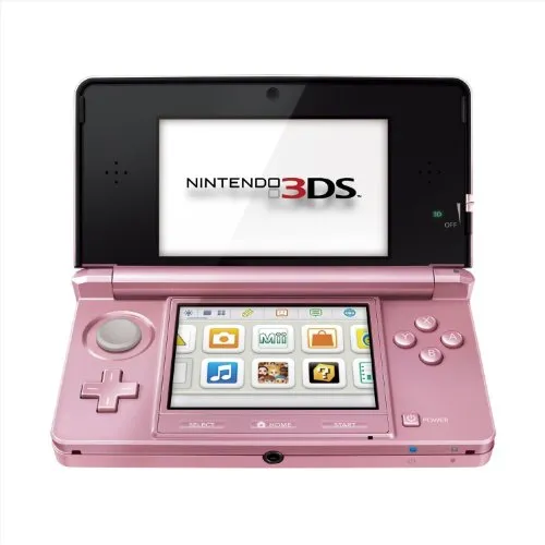 NINTENDO 3DS CORAL PINK - Konsolen, tragbare Spielekonsole in trendigem Coral Pink, ideal für Gaming unterwegs mit umfangreicher Spielebibliothek.