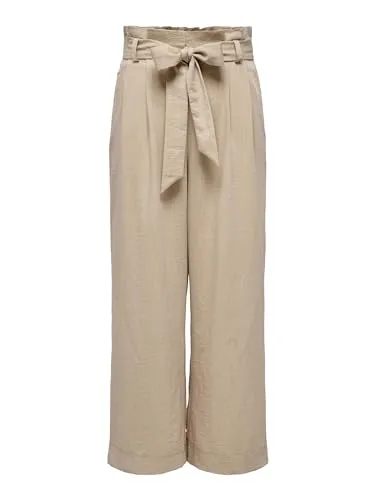 ONLY Damen Onlmarsa Solid Paperbag Pant - Stilvolle Stoffhose in XL - Damen-Hosen von ONLY, ideal für trendbewusste Looks mit einem hohen Tragekomfort dank Paperbag-Design.