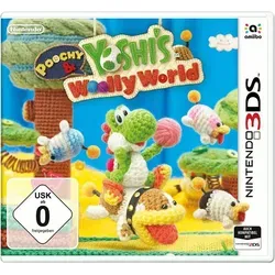 Poochy & Yoshi's Woolly World 3DS - Jump 'n' Run Spiel für Nintendo 3DS, inklusive neuer Level für Schnuffel und kreativen Yoshi-Designs. Erlebe Abenteuer in einer bunten Wollwelt!