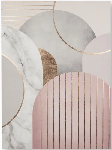 Art for the home Leinwandbild Luxus Geo, (1 St) - Bilder – Exklusives Leinwandbild in modernen Geo-Design, ideal zur Verschönerung Ihres Wohnraums und bereits montiert für einfachen Einsatz.
