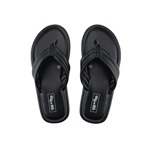 Damen Flip Flop Fauna Flip schwarz aus leichtem Ökoleder 38 - Stylische Damen Flip Flops in schwarz, aus leichtem Ökoleder. Ideal für den Sommer, bieten sie hohen Tragekomfort und eine modische Optik.