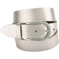 Stylischer Ledergürtel mit Moonlight-Effekt, Gr. 105 - Gürtel von BERND GÖTZ mit metallischem Moonlight-Effekt. Stufenlos verstellbar durch Einfachdornschließe, ideal für schicke und legere Looks.