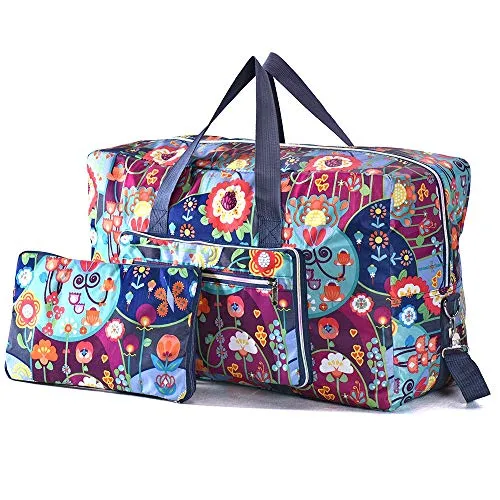 Arxus Große Faltbare Reisetasche - Reisetasche mit 55 l Kapazität, aus wasserdichtem Oxford-Material, faltbar und ideal für Reisen, Fitnessstudio oder Camping. Inklusive Schultergurt für einfaches Tragen.