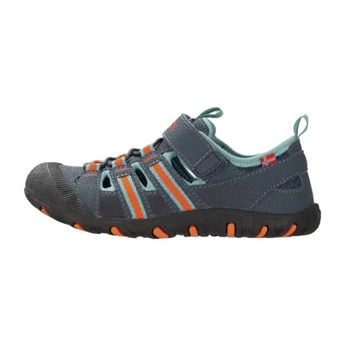 Trollkids Kid's Sandefjord Sandal XT - Robuste Sandalen für Kinder in Blau - Wanderschuhe für Kinder, ideal für Freizeitaktivitäten; mit Schnellschnürung für einfachen Einstieg und perfekten Halt. Entdecken Sie weitere Trollkids Produkte bei Bergfreunde.de!