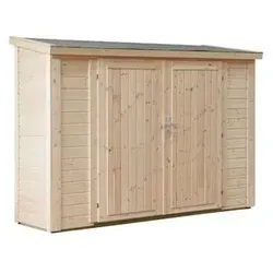Wolff Finnhaus Premium Geräteschrank 20-C - Zubehör für Gartenhäuser – Hochwertiger Geräteschrank mit viel Stauraum, stabiler Konstruktion und wetterfestem Design für Ihren Garten.
