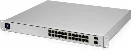 Ubiquiti 24+2P UniFi USW-Pro-24-PoE 400W PoE++ M RM - Hochleistungs Netzwerk-Switch mit 24 Ports, ideal für anspruchsvolle Netzwerkinfrastrukturen und PoE-Unterstützung